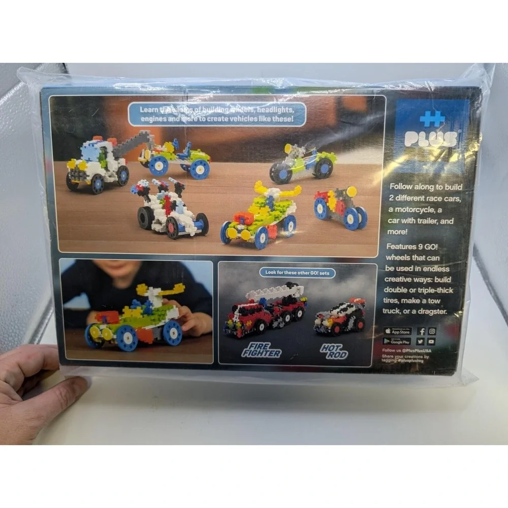 PLUS PLUS Learn To Build Vehicles Go! NIB 360 Pieces Building Toy Ages‎ 5+ Gift